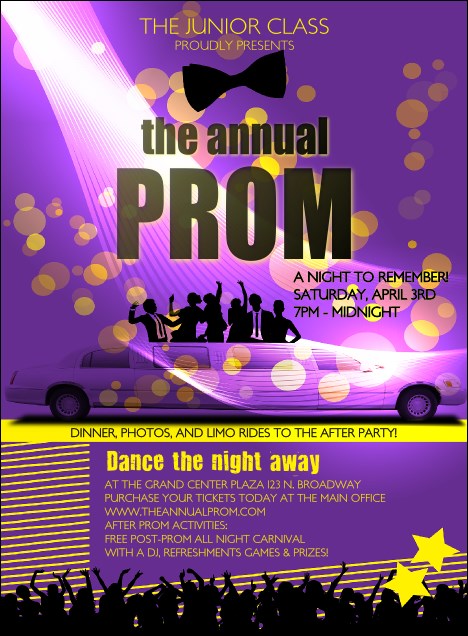 Prom Limo Invitation Product Front