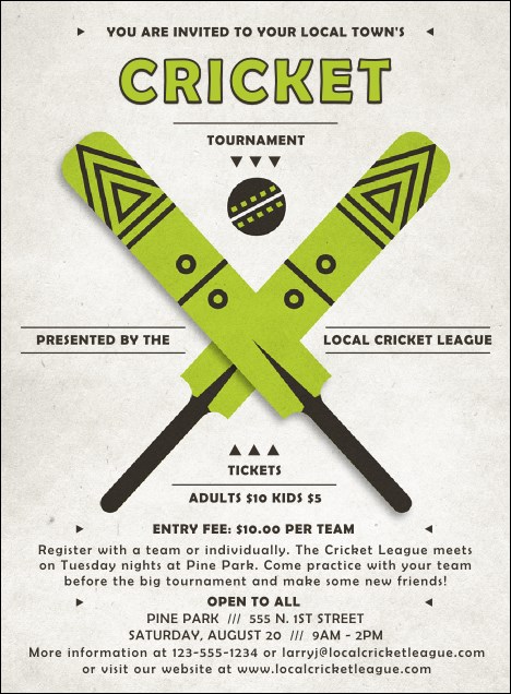 Cricket Invitation