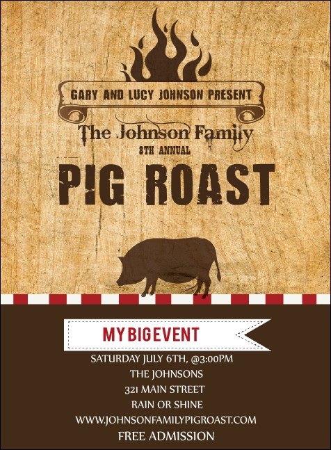 Pig Roast Invitation
