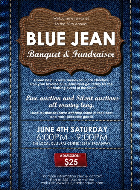 Blue Jeans Invitation