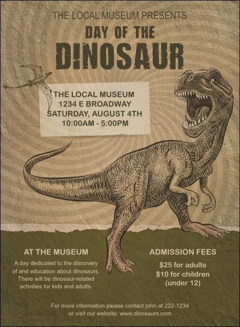 Dinosaur Illustrated Invitation Product Front