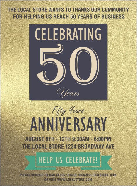 50th Anniversary Invitation