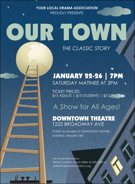 Our Town Invitation Product Front