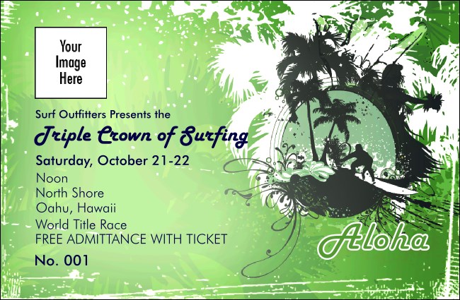 Aloha Drink Ticket Product Front