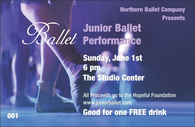 Ballet Drink Ticket