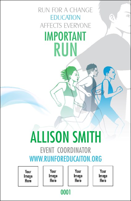 Run for a Cause Blue & Green Drink Ticket