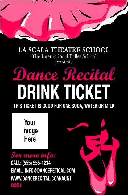 Dance Recital Drink Ticket