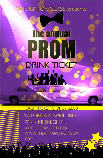 Prom Limo Drink Ticket