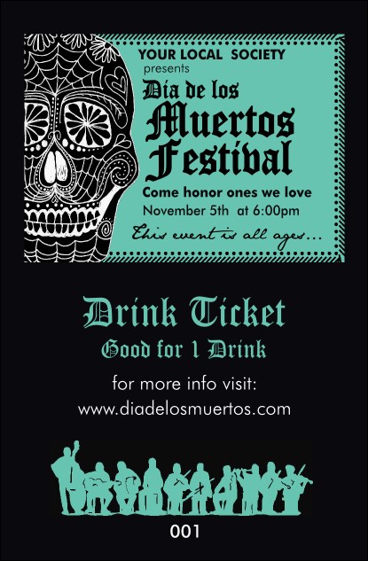 Day of the Dead Drink Ticket