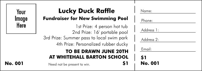 Colour Logo Raffle Ticket 001