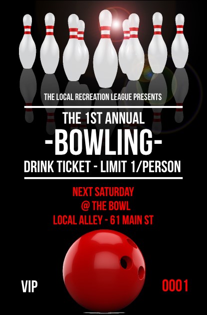 Bowling Classic Drink Ticket