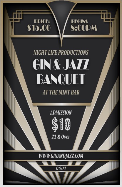 Roaring 20s Drink Ticket Product Front