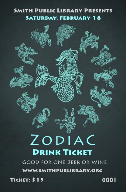 Zodiac Drink Ticket Product Front