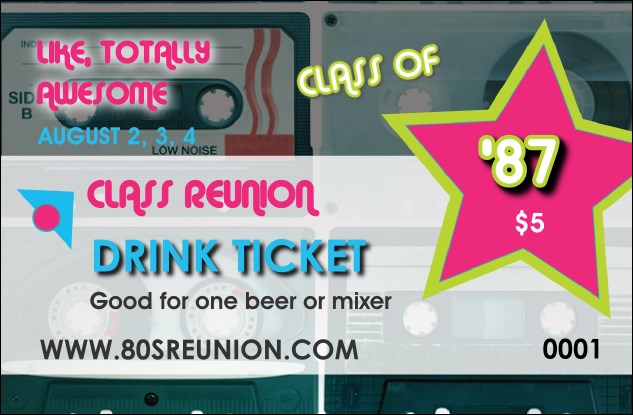 Totally 80s Drink Ticket