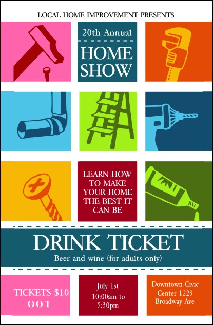 Home Show Drink Ticket