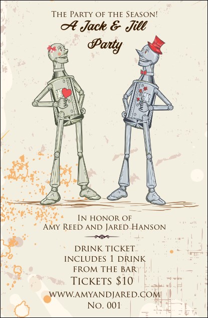 Robot Jack and Jill Drink Ticket Product Front
