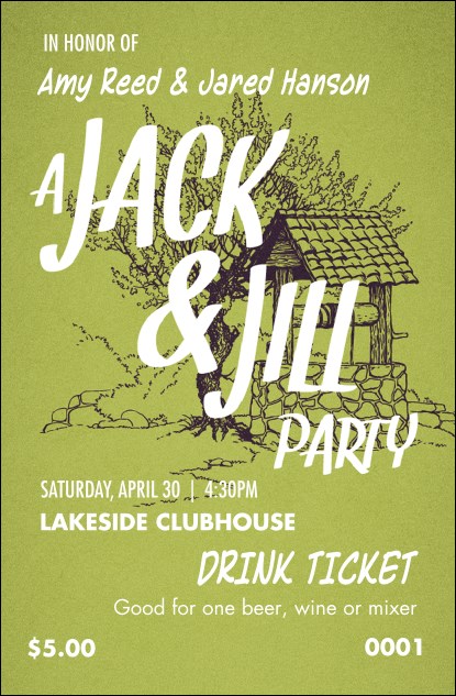 Jack and Jill Drink Ticket Product Front