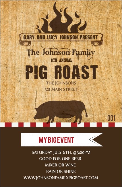Pig Roast Drink Ticket Product Front