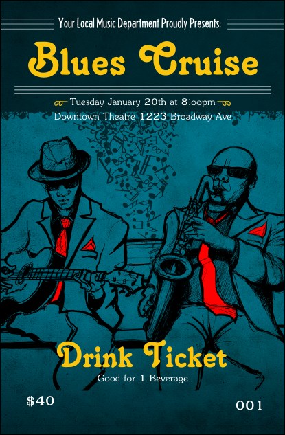 Blues Cruise Drink Ticket Product Front