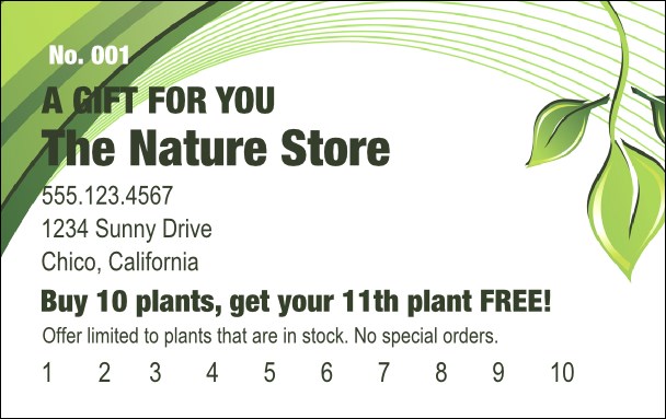 Green Leaf Gift Card