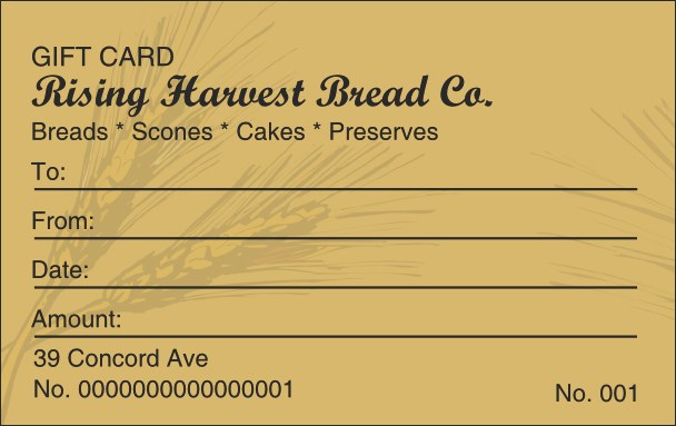 Bakery Gift Card