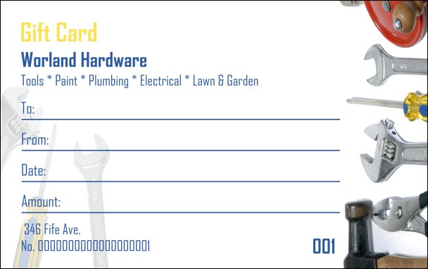 Hardware Gift Card