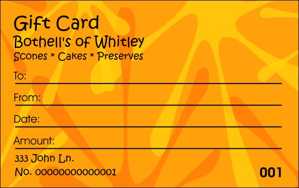 Orange Fun Gift Card