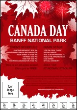 Canada Day Postcard Product Front