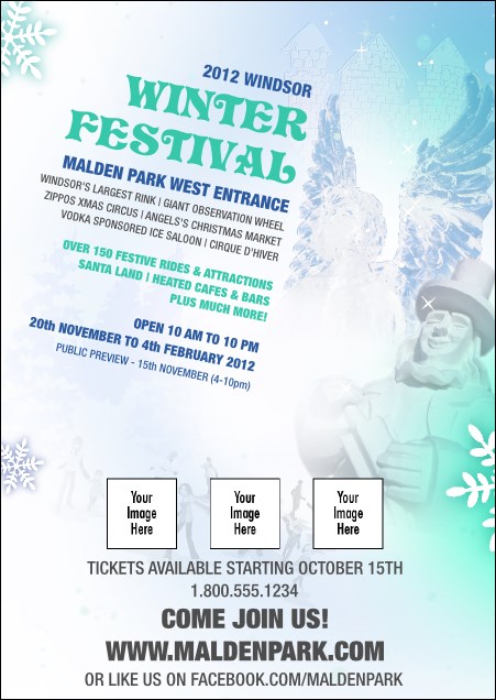 Winter Festival Postcard Product Front