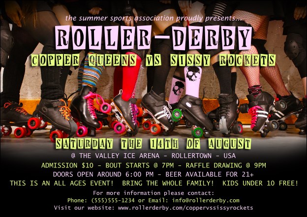 Roller Derby Legs Postcard