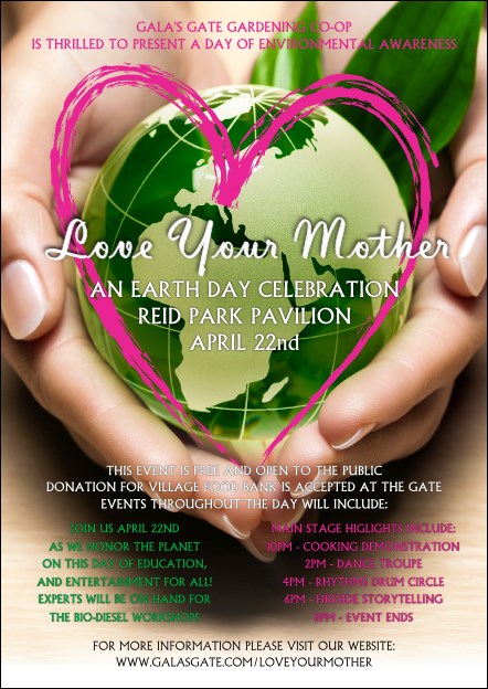 Earth Day Heart Postcard Product Front