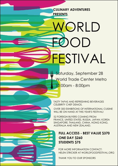 World Food Festival Postcard