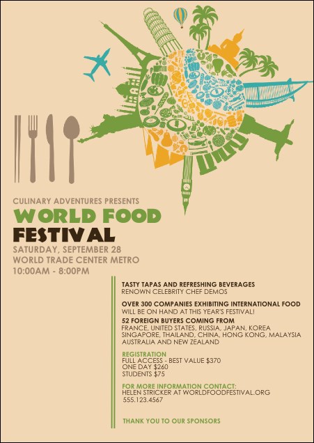 Food Festival Postcard