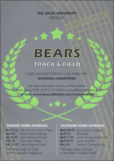 Track and Field Postcard