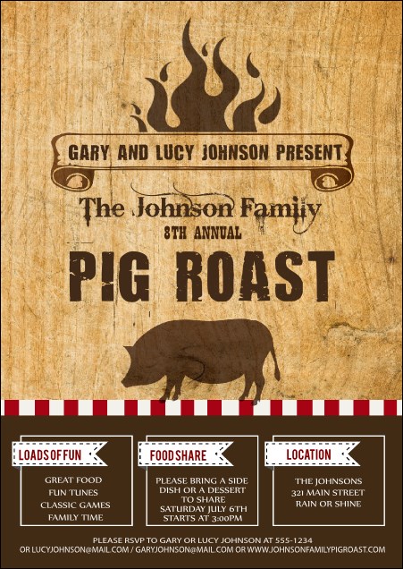 Pig Roast Postcard