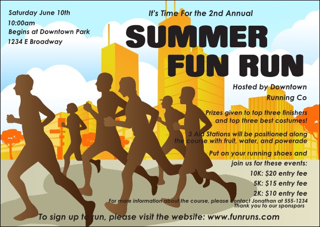 Fun Run Postcard