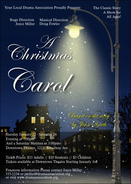 Christmas Carol Postcard