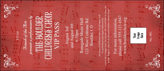 Choral VIP Pass Product Front