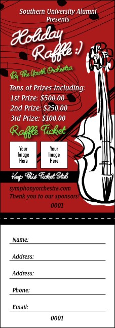 String Symphony Raffle Ticket Product Front