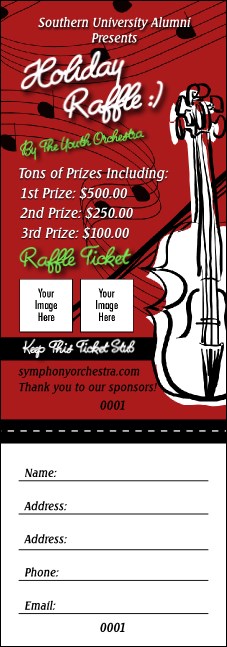 String Symphony Raffle Ticket