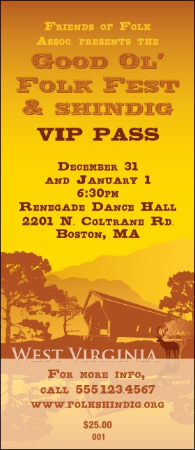 West Virginia VIP Pass Product Front