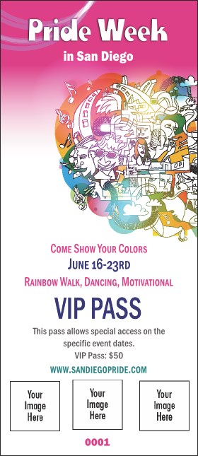 LGBT Pride VIP Pass Product Front
