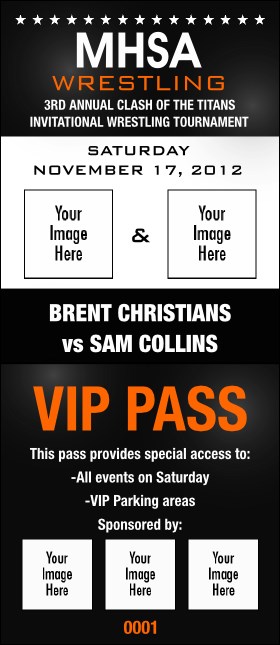 Wrestling VIP Pass (Black) Product Front