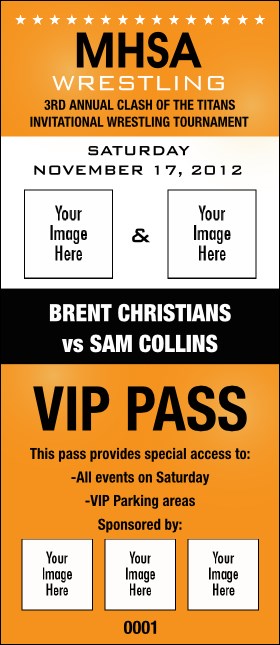 Wrestling VIP Pass (Orange)