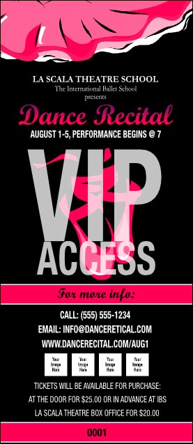 Dance Recital VIP Pass