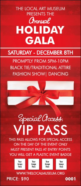 Holiday Gift VIP Pass Product Front