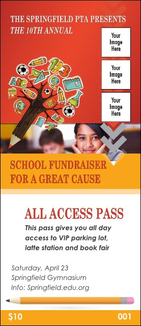 Fundraiser Education VIP Pass Product Front