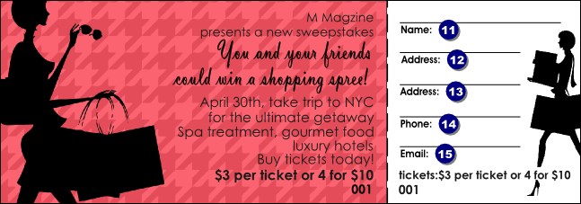 Shopping Spree Raffle Ticket