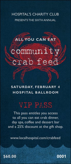 Crab Dinner VIP Pass