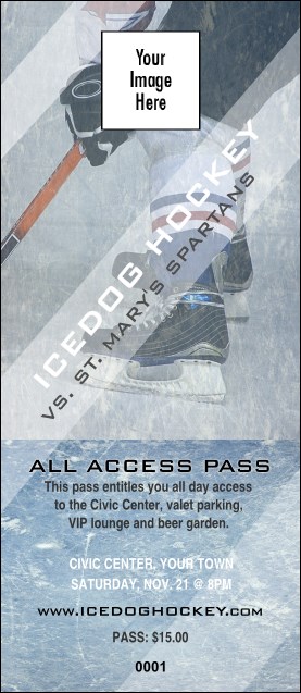 Ice Hockey Schedule VIP Pass Product Front